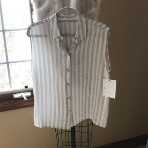 Equipment small/p silk button up blouse